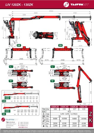 Гидравлический манипулятор Tajfun LIV 120ZK