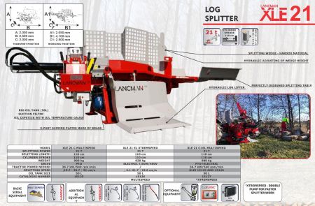 Горизонтальный дровокол  LANCMAN XLE 21