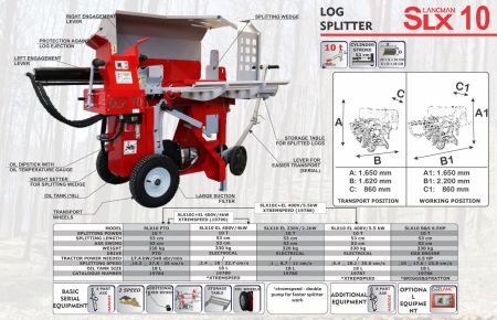 Горизонтальный дровокол LANCMAN SLX 10