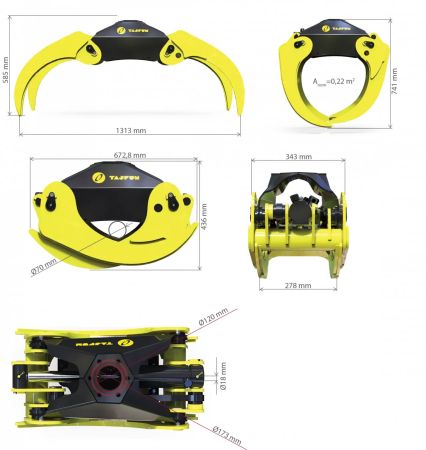 Грейфер для биомассы GO-022B