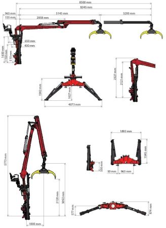 Гидроманипулятор DOT 55K 85
